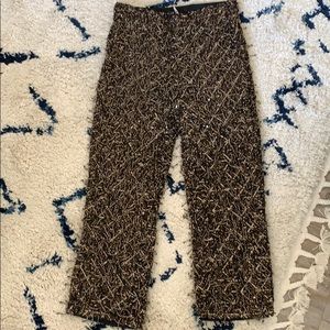 Free People Sequin Ankle Pants size 2